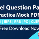 Model Question Paper PDF – For SBI, IBPS & RRB Mains Exam