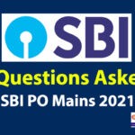 GA Questions Asked in SBI PO Mains 2021