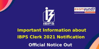 IBPS Clerk Notification 2021